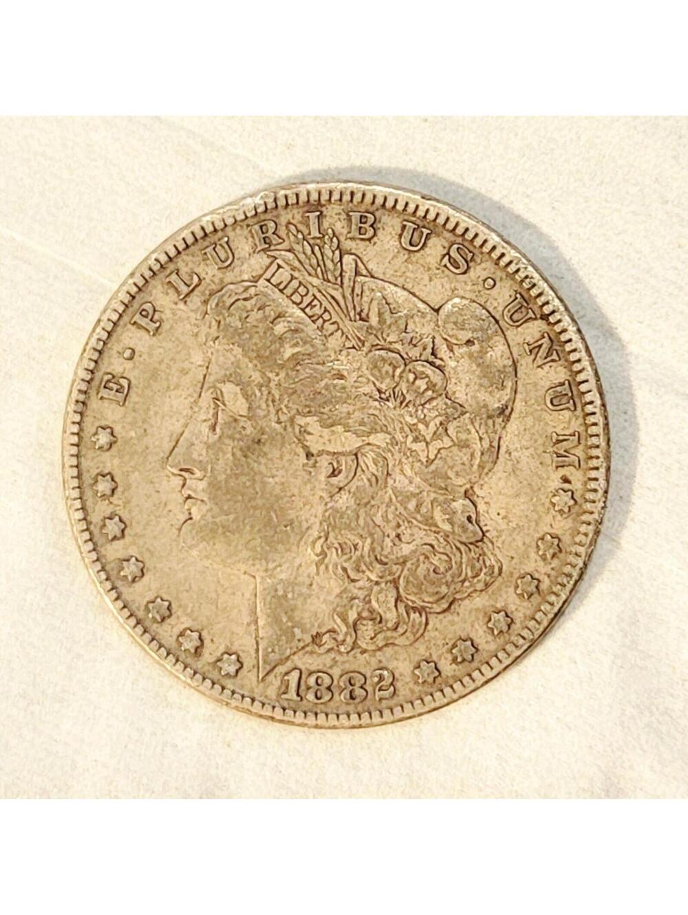 1882 Morgan Silver Dollar No Mint Mark